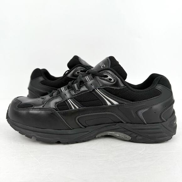 Vionic Mens 23Walk 2.0 Sneakers US 11.5 Wide EU 44.5 Black Leather Athletic NIB - Picture 7 of 14